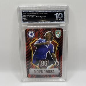Didier Drogba Holo Foil Soccer Card 2024 Graded 10 Chelsea Football Club